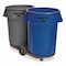 Rubbermaid Commercial 32 gal. Round Trash Can FG263200BLUE - alternate 2